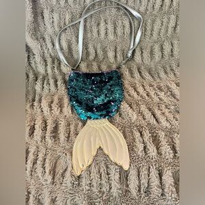 Girls kids flip sequin mermaid purse bag